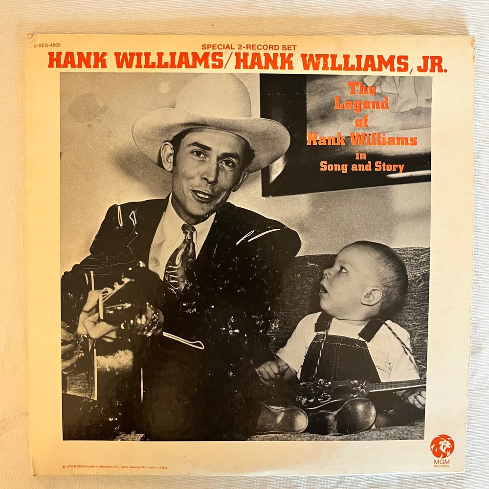Hank Williams The Legend of‎ Hank Williams in Song and Story 2-LP MGM 2-SES-4865